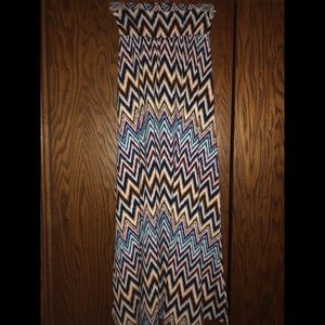 multi color maxi skirt